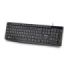NGS Funky V4 Teclado USB - 12 Teclas Multimedia FN - Teclas de Membrana Silenciosas - Diseno Resistente a Salpicaduras con Tratamiento Antidesgaste - Patas Plegables para Inclinacion Ajustable - Cable 1.5m - Color Negro