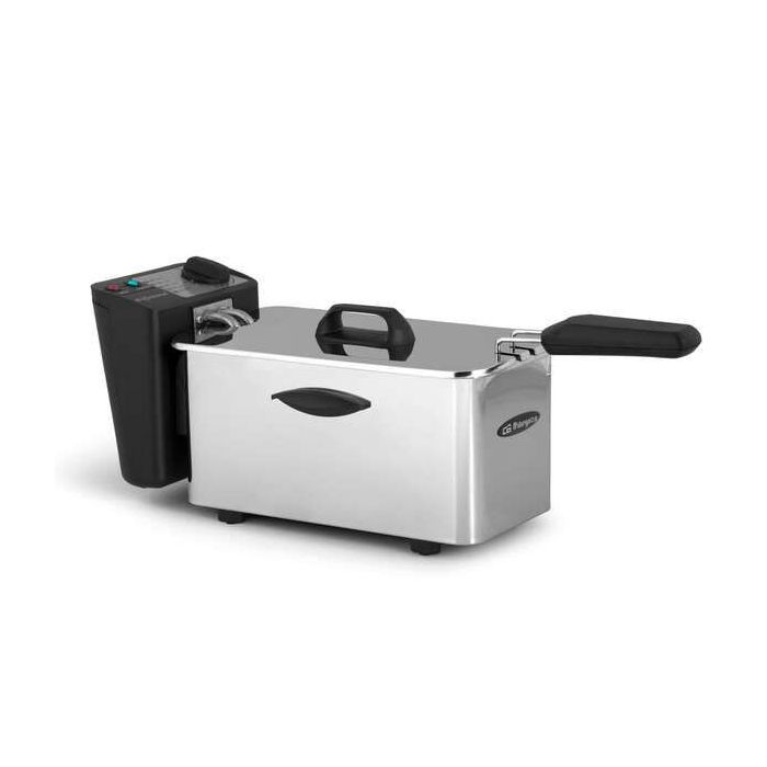 Orbegozo FDR 25 Freidora Profesional Compacta - Capacidad 2.5L - Acero Inoxidable Duradero - Termostato Regulable - Potencia 2000W - Control Total de Coccion