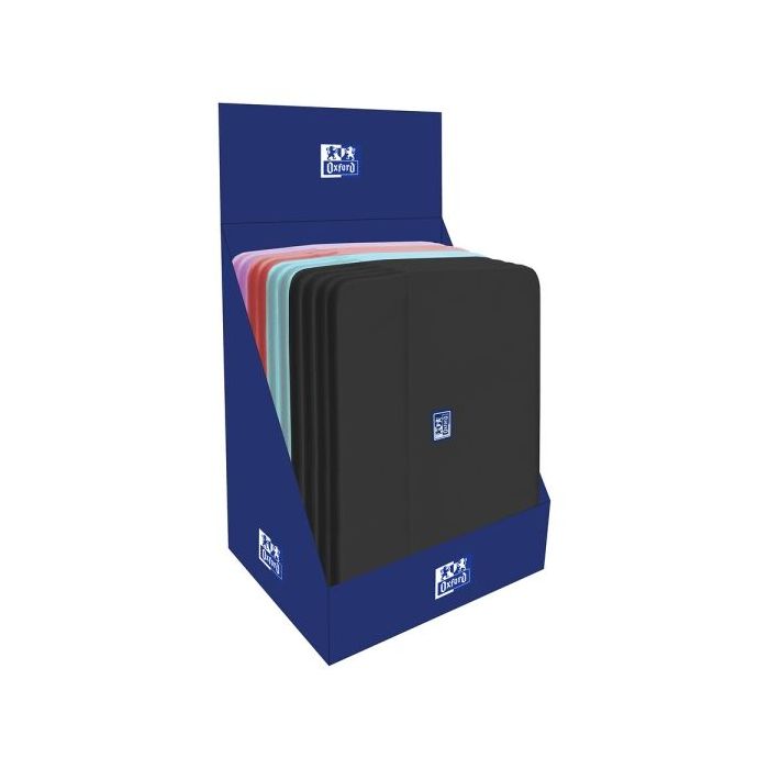 Oxford Young Proof B-Case Expositor con 10 Fundas para Portatil hasta 14" - Compartimento Acolchado - Bolsillo Exterior con Cremallera - Colores Surtidos