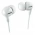 Philips Auriculares Intraurales con Cable - Jack 3.5mm - Microfono Integrado - Aislamiento Pasivo del Ruido - Boton Multifuncion - Color Blanco