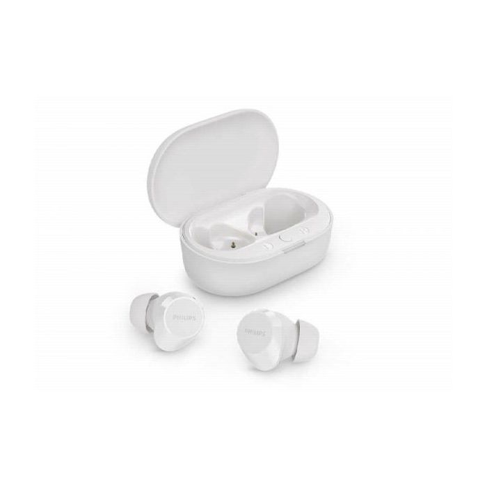 Philips Auriculares Intraurales Inalambricos - Bluetooth 5.3 - Autonomia hasta 18h - TWS - IPX4 - Microfono Integrado - Conector USB-C - Alcance 10m - Color Blanco