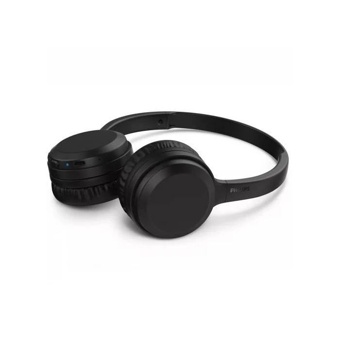 Philips Auriculares Supraaurales Inalambricos - Bluetooth - Aislamiento Sonoro - Bateria 250mAh - Alcance 10m - Microfono Integrado - Controles en Auricular - Altavoz 30mm - Plegable - Color Negro