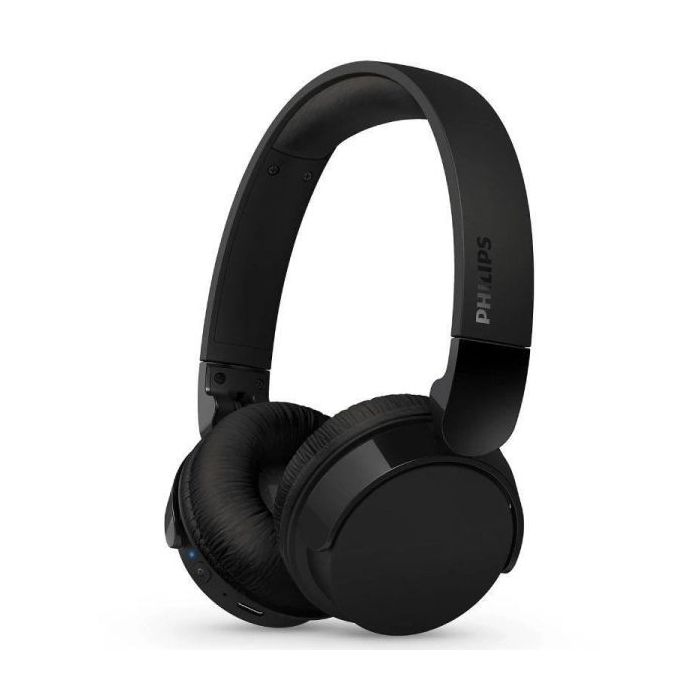 Philips Auriculares Supraaurales Inalambricos - Bluetooth 5.3 - Autonomia hasta 55h - Microfono Integrado - Bateria 600mAh - Conector USB-C - Plegable - Alcance 10m - Altavoz de 32mm - Color Negro