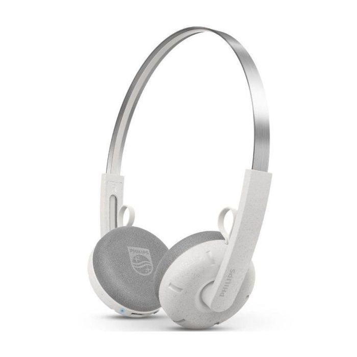 Philips Auriculares Supraaurales Inalambricos - Bluetooth 5.4 - Autonomia hasta 26h - Alcance 10m - Conector USB-C - Altavoz de 40mm - Color Blanco