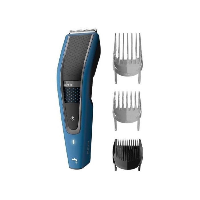 Philips HC5612/15 Cortapelos Series 5000 - Tecnologia Trim‑n‑Flow y Doble Cuchilla DualCut - 28 Ajustes de Longitud 0.5‑28mm - 75min de Uso Inalambrico - Incluye 3 Peines Guia  - Cuchillas Autoafilables Acero Inoxidable