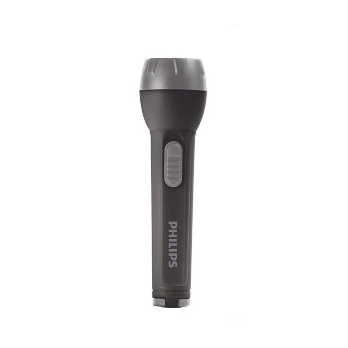 Philips Linterna LED - 22 Lumenes - Alimentacion a Pilas - Color Negro y Gris