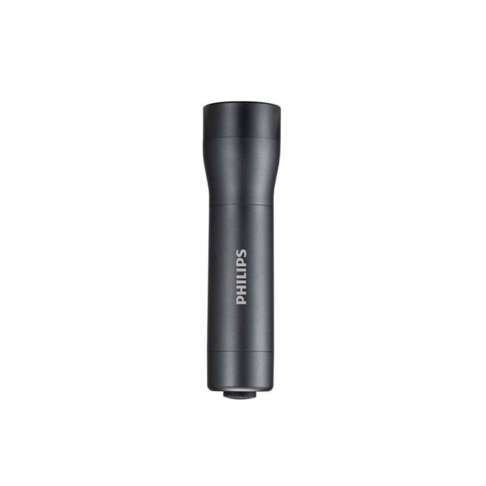 Philips Linterna LED - Autonomia hasta 6h - IPX4 - 170 Lumenes - Pilas Incluidas - Color Negro