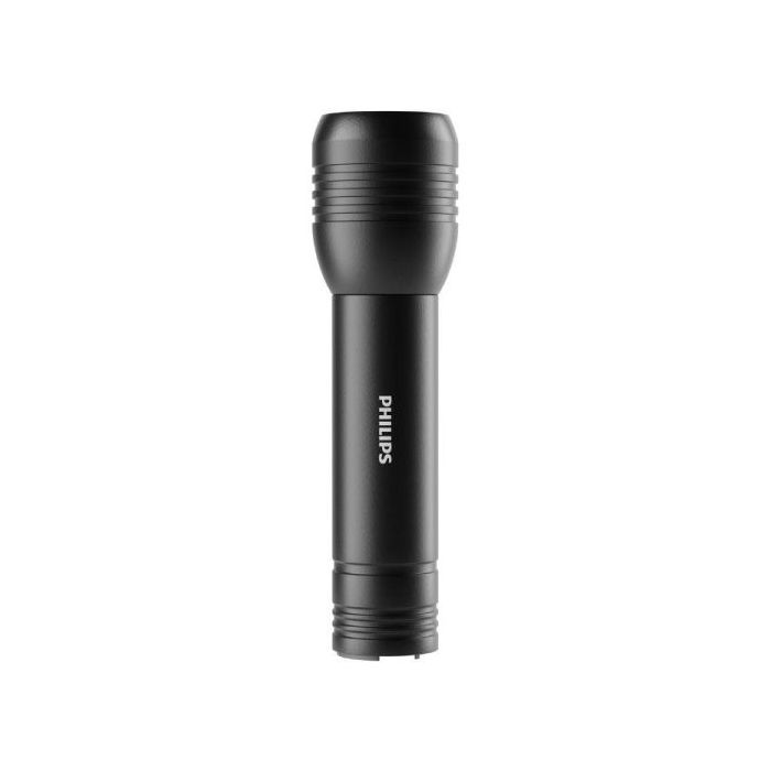 Philips Linterna LED - Funcion Powerbank - IPX4 - 200 Lumenes - Recargable - Color Negro