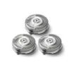 Philips Pack de 3 Cabezales de Recambio para Afeitadoras Serie 5000 - Cuchillas Autoafilables - Seguimiento de Contornos - Color Acero
