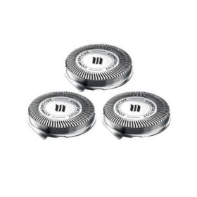 Philips Pack de 3 Cabezales de Recambio para Afeitadoras Series 1000 y 3000 - Cuchillas Autoafilables - Seguimiento de Contornos - Color Acero