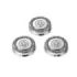 Philips Pack de 3 Cabezales de Recambio para Afeitadoras Series 5000 y 7000 - Cuchillas Autoafilables - Seguimiento de Contornos - Color Acero