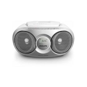 Philips Radio CD - Altavoces Integrados - Refuerzo Dinamico de Graves - Sintonizacion Automatica - Jack 3.5mm - 252x232x124mm - Color Gris