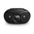 Philips Radio CD - Altavoces Integrados - Refuerzo Dinamico de Graves - Sintonizacion Automatica - Jack 3.5mm - 252x232x124mm - Color Negro