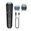 Philips Recortadora de Barba Inalambrica - Autonomia hasta 60min - Cuchillas Autoafilables - Recargable - Acero Inoxidable - Incluye Peines Guia - Color Negro