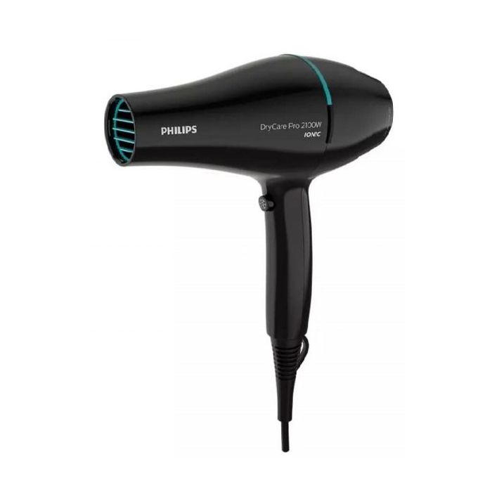 Philips Secador de Pelo Profesional - Potencia 2100W - Temperatura Regulable - Tecnologia Ionica - Velocidad y Calor Ajustables - Funcion Aire Frio - Ergonomico - Color Negro
