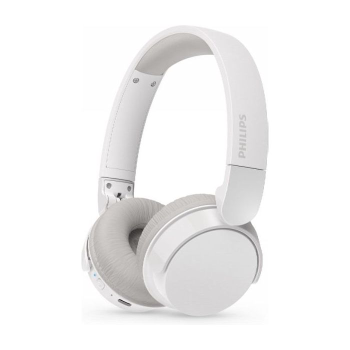 Philips TAH3209 Auriculares Inalambricos On‑Ear - Bluetooth 5.3 - 25h de Reproduccion - Microfono con Reduccion de Ruido - Plegable y Ligero con Almohadillas de Espuma Viscoelastica - Color Blanco