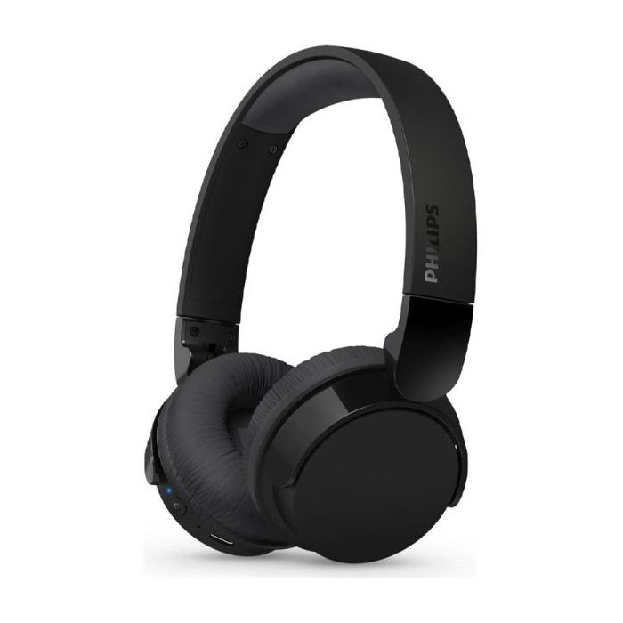 Philips TAH3209 Auriculares Inalambricos On‑Ear - Bluetooth 5.3 - Hasta 25h de Reproduccion - Microfono con Reduccion de Ruido - Diseño Plegable y Ligero con Almohadillas de Espuma Viscoelastica - Color Negro