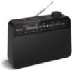 Philips TAR2509 Radio Portatil FM/AM - Altavoz 3.5” de Sonido Claro - Alimentacion por Pilas D o CA - Control de Tono - Sintonizacion Analogica con Indicador LED - Puerto Auriculares 3.5mm