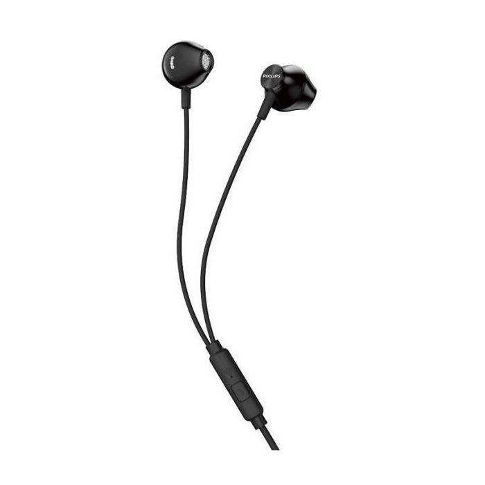 Philips TAUE101 Auriculares In‑Ear con Microfono - Sonido de Graves Bass Sound - Controladores 14.2mm con Iman Neodimio - Frecuencia 20Hz‑20kHz - Sensibilidad 106dB - Cable 1.2m con Jack 3.5mm - Color Negro