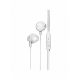 Philips TAUE101 Auriculares In‑Ear con Microfono - Sonido de Graves Bass Sound - Controladores 14.2mm con Iman Neodimio - Sensibilidad 106dB - Cable 1.2m con Jack 3.5mm - Color Blanco