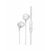 Philips TAUE101 Auriculares In‑Ear con Microfono - Sonido de Graves Bass Sound - Controladores 14.2mm con Iman Neodimio - Sensibilidad 106dB - Cable 1.2m con Jack 3.5mm - Color Blanco