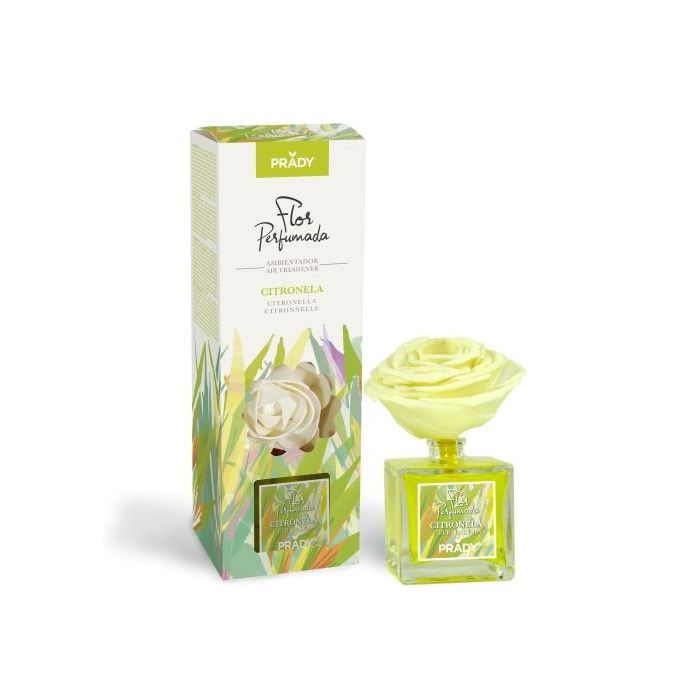 Prady Ambientador Flor Perfumada Citronela - Frasco de Cristal 90ml