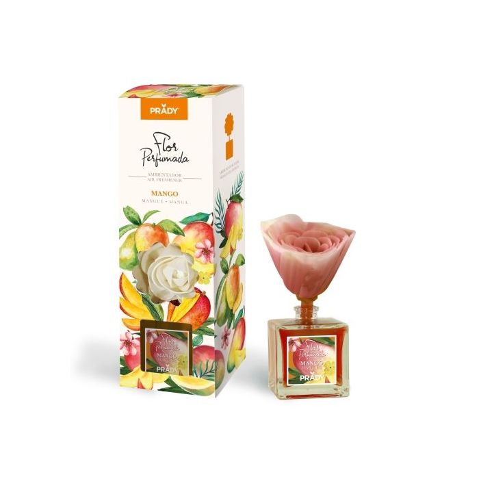 Prady Ambientador Flor Perfumada Mango - Frasco de Cristal 90ml