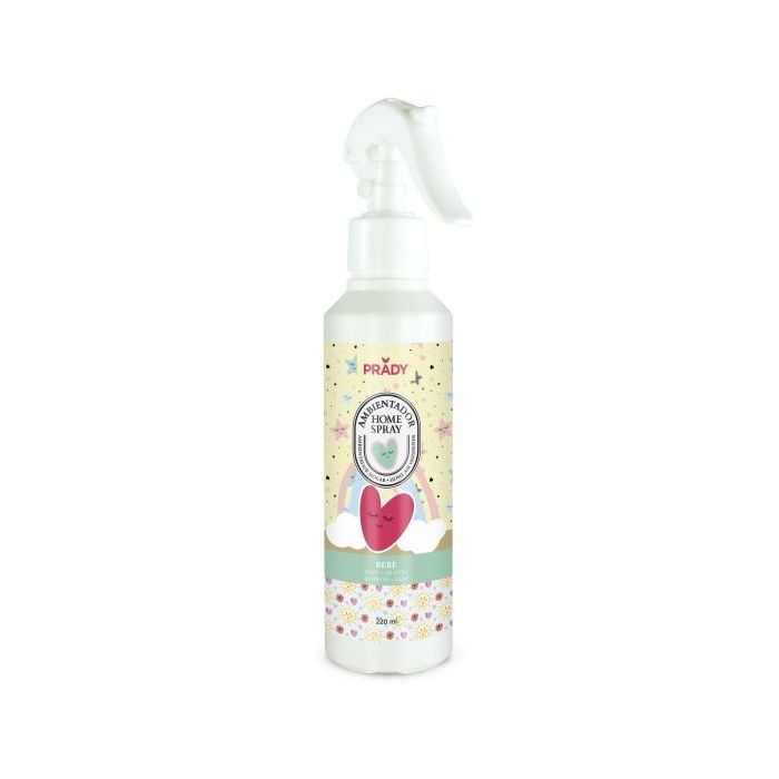 Prady Ambientador Home Spray Bebe - Frasco de 220 ml - Spray Pulverizador
