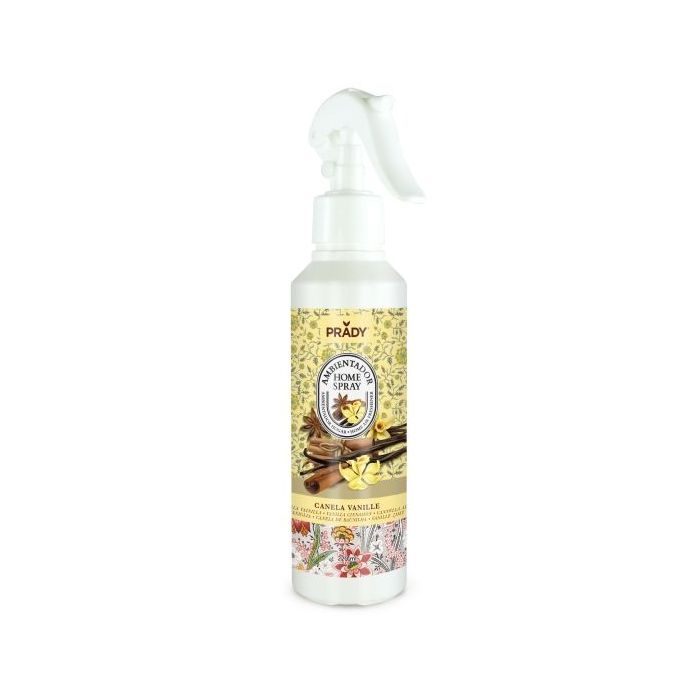 Prady Ambientador Home Spray Canela Vanille - Frasco de 220 ml - Spray Pulverizador