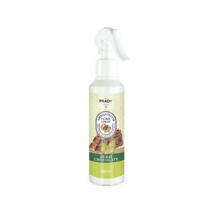 Prady Ambientador Home Spray Chocolate de Dubai - Frasco de 220 ml - Spray Pulverizador