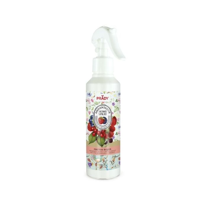 Prady Ambientador Home Spray Frutos Rojos - Frasco de 220 ml - Spray Pulverizador