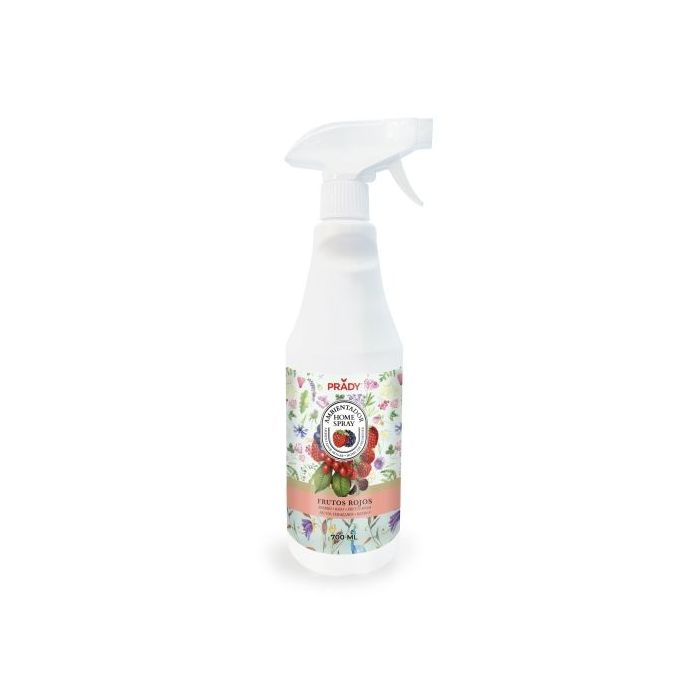 Prady Ambientador Home Spray Frutos Rojos - Frasco de 700 ml - Spray Pulverizador
