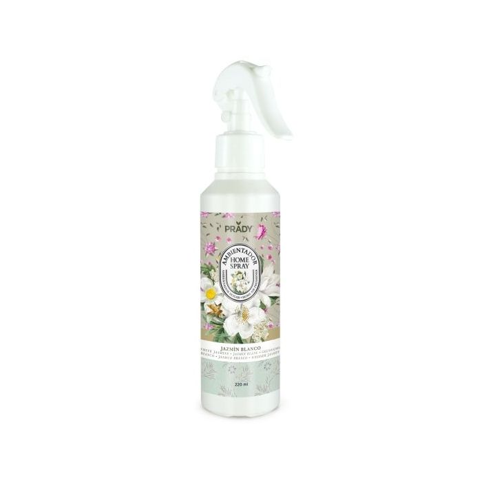 Prady Ambientador Home Spray Jazmin Blanco - Frasco de 220 ml - Spray Pulverizador