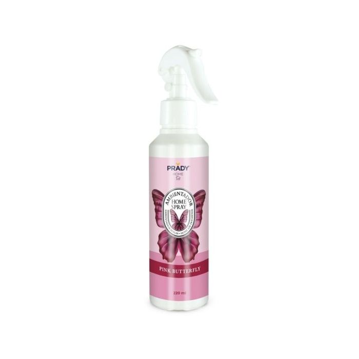 Prady Ambientador Home Spray Pink Butterfly - Frasco de 220 ml - Spray Pulverizador