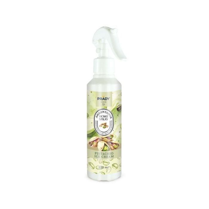 Prady Ambientador Home Spray Pistacho Ice Cream - Frasco de 220 ml - Spray Pulverizador