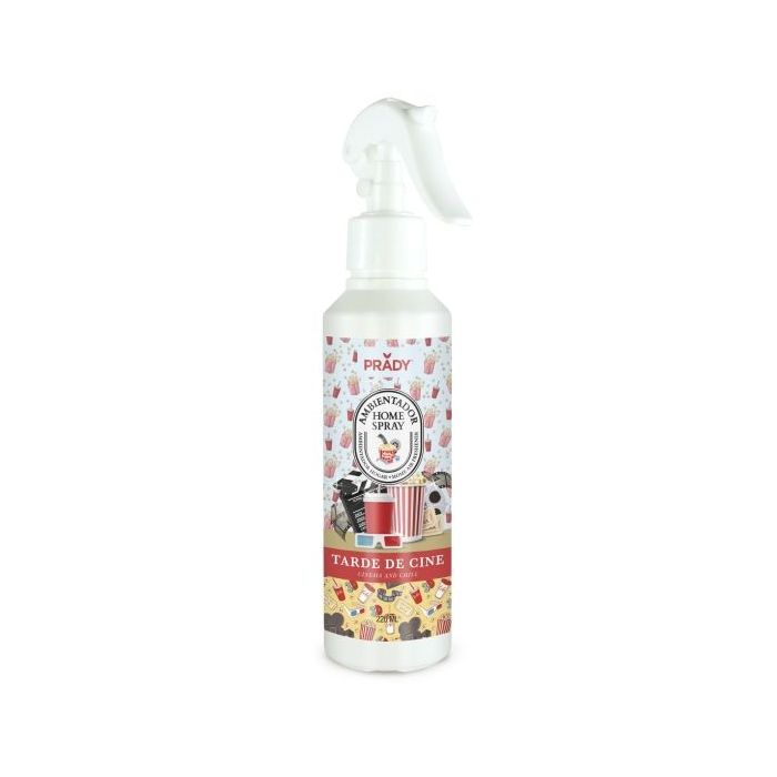 Prady Ambientador Home Spray Tarde de Cine - Frasco de 220 ml - Spray Pulverizador
