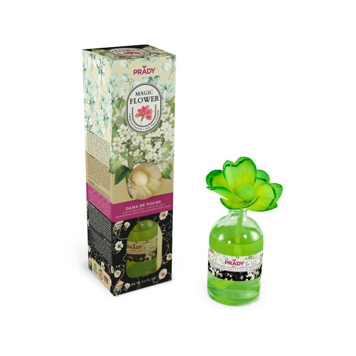 Prady Ambientador Magic Flower Dama de Noche - Frasco de Cristal 100ml