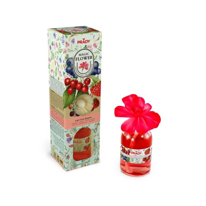 Prady Ambientador Magic Flower Frutos Rojos - Frasco de Cristal 100ml