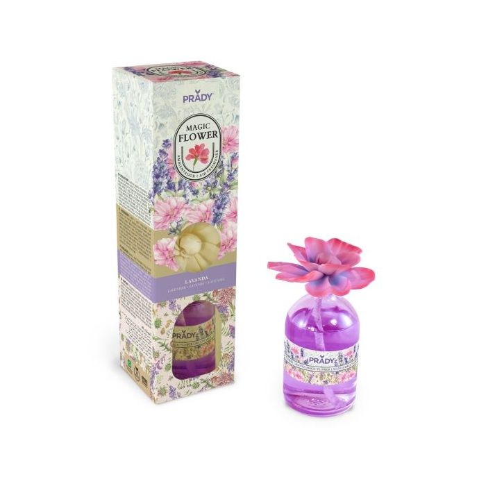 Prady Ambientador Magic Flower Lavanda - Frasco de Cristal 100ml