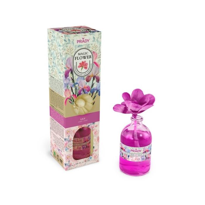 Prady Ambientador Magic Flower Lily - Frasco de Cristal 100ml
