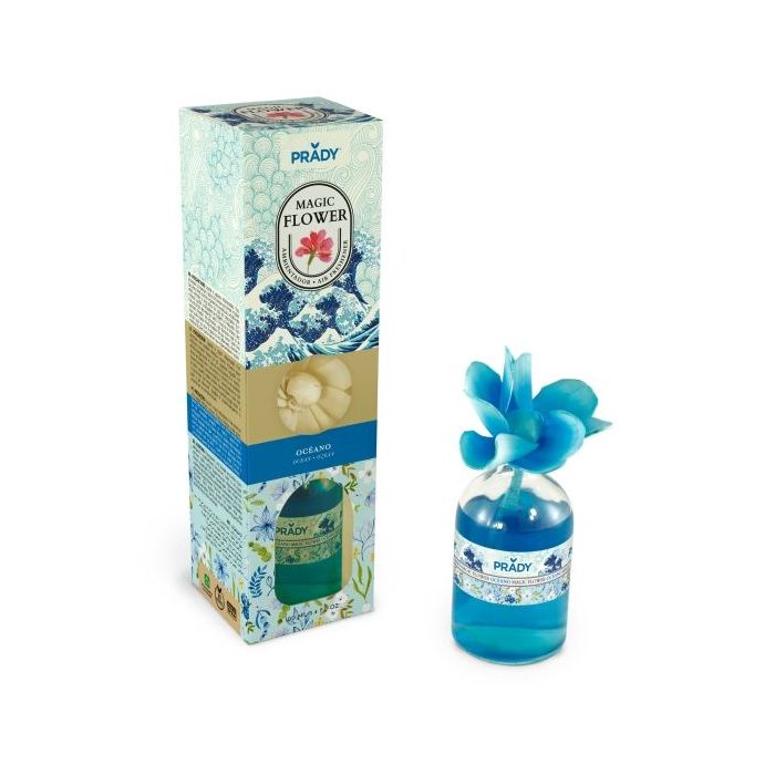 Prady Ambientador Magic Flower Oceano - Frasco de Cristal 100ml