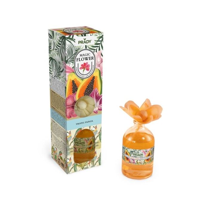 Prady Ambientador Magic Flower Tropic Papaya - Frasco de Cristal 100ml