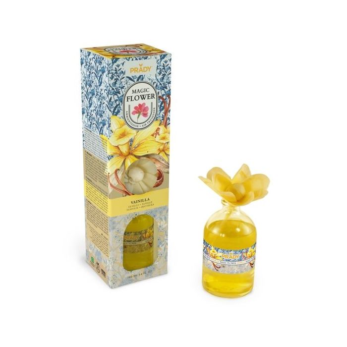 Prady Ambientador Magic Flower Vainilla - Frasco de Cristal 100ml