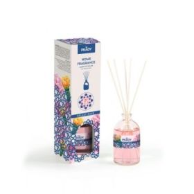 Prady Ambientador Mikado Kelaat Rose - Frasco de Cristal 100 ml y Varitas Difusoras