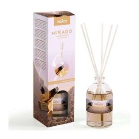 Prady Ambientador Mikado Misterioso Palo Santo - Frasco de Cristal 100ml y Varitas Difusoras