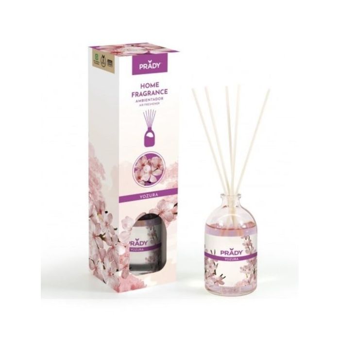 Prady Ambientador Mikado Yozura - Frasco de Cristal 100 ml y Varitas Difusoras