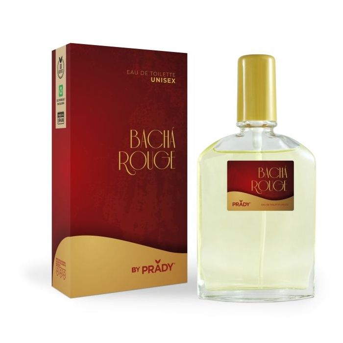 Prady Colonia Unisex Bacha Rouge - Frasco de 90 ml - Spray Pulverizador
