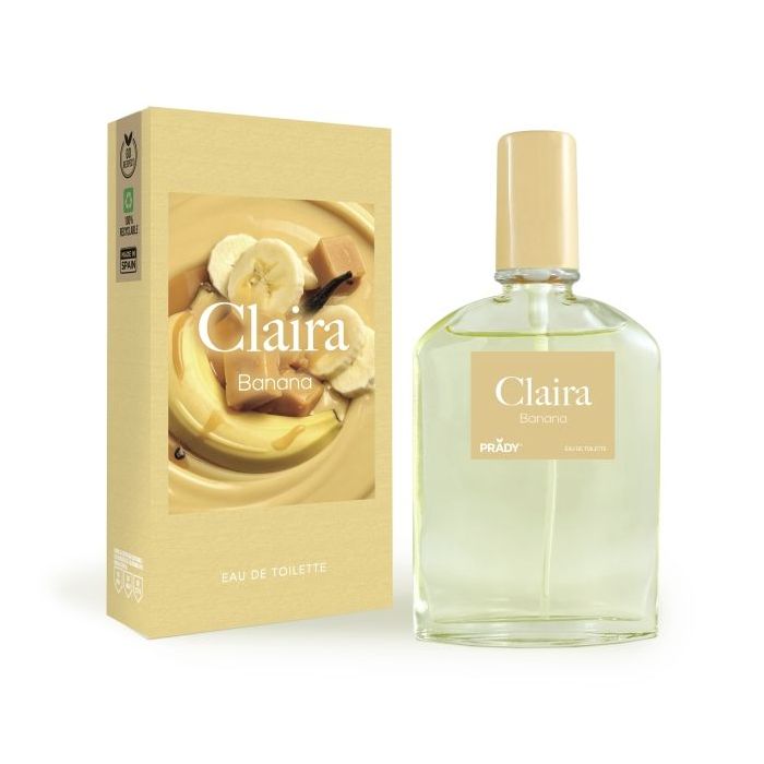 Prady Colonia Unisex Claira Banana - Frasco de 90 ml - Spray Pulverizador