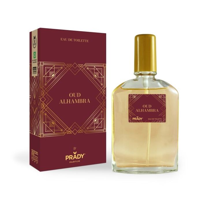 Prady Colonia Unisex Oud Alhambra - Frasco de 90 ml - Spray Pulverizador