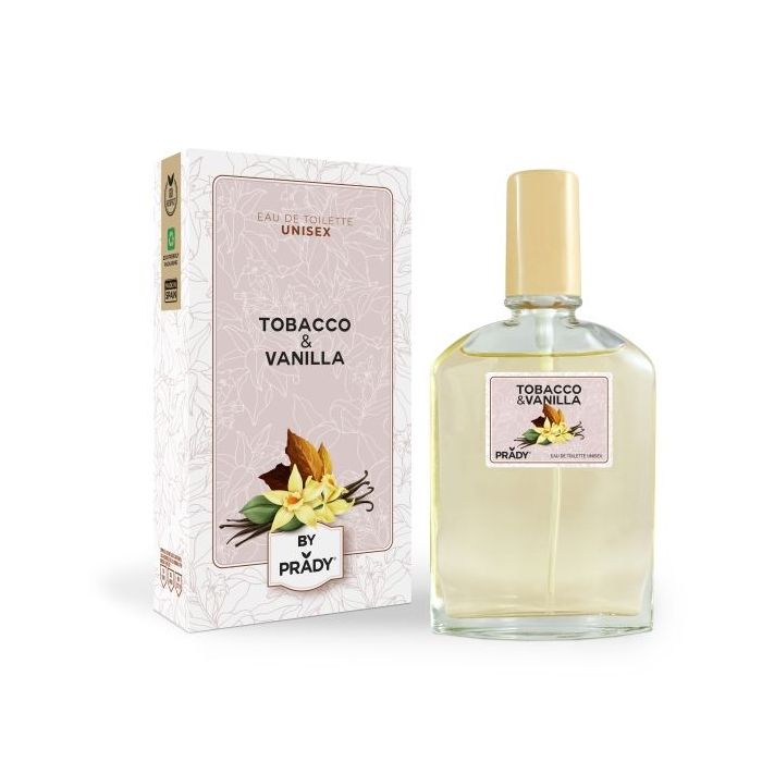 Prady Colonia Unisex Tobacco & Vanilla - Frasco de 90 ml - Spray Pulverizador